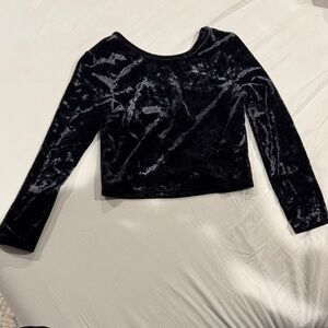 GAP Black Velvet Long Sleeve Tee